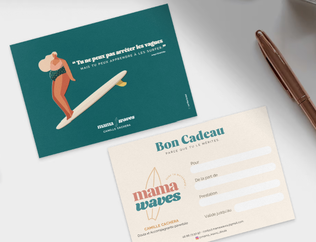 carte cadeau citation mama waves doula en gironde camille cachera
